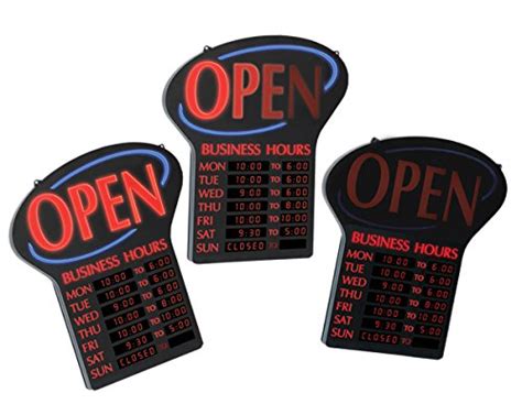 Newon Led Lighted Businessopen Sign Electronic Programmable Business