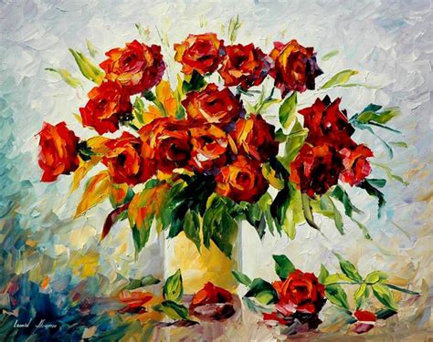 Frames And Colors Amazing Flower Paintings By Leonid Afremov