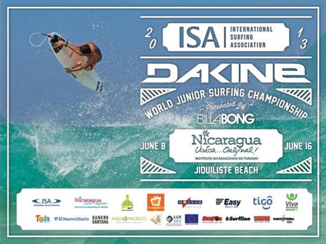 Nicaragua To Host The 2013 Dakine Isa World Junior Surfing Championship