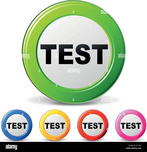 Isolated Button Icon Vector Now Test Testing Trial Blue