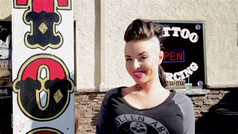 Christy Mack Gets A Head Tattoo In Huntington Beachca On Vimeo