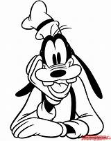 Goofy Coloring Face Disney Pages Happy Printable Book Pdf Disneyclips Funstuff sketch template