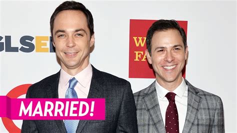 Big Bang Theorys Jim Parsons Marries Todd Spiewak Youtube