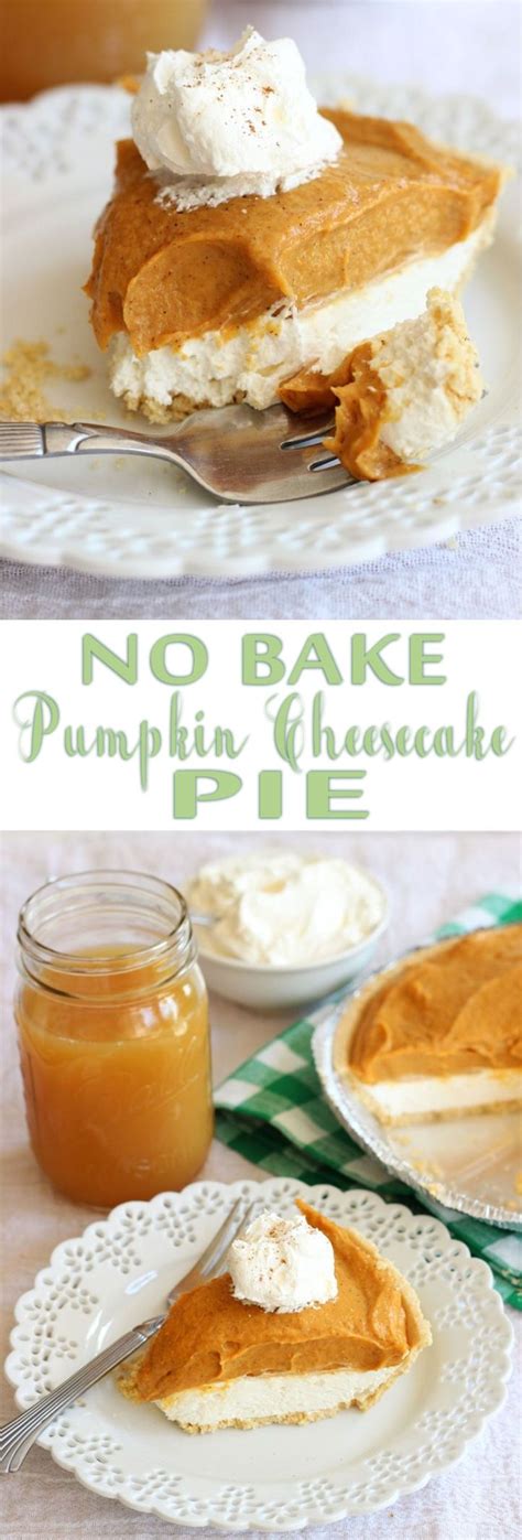This season i bought a jar of pumpkin pie spice for ease and simplicity. No Bake Pumpkin Cheesecake Pie ︎ #holiday #recipes #fall ...