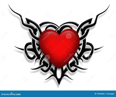 10 Cool Designs Of Tribal Heart Tattoos