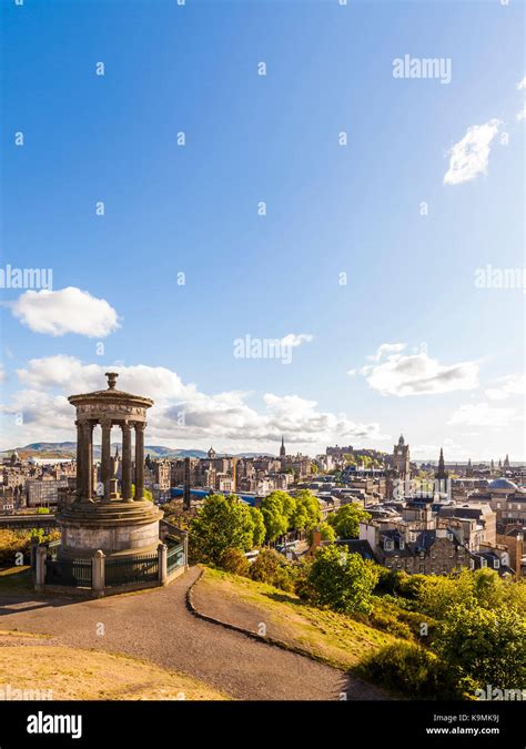 Schottland Edinburgh Calton Hill Dugald Stewart Denkmal