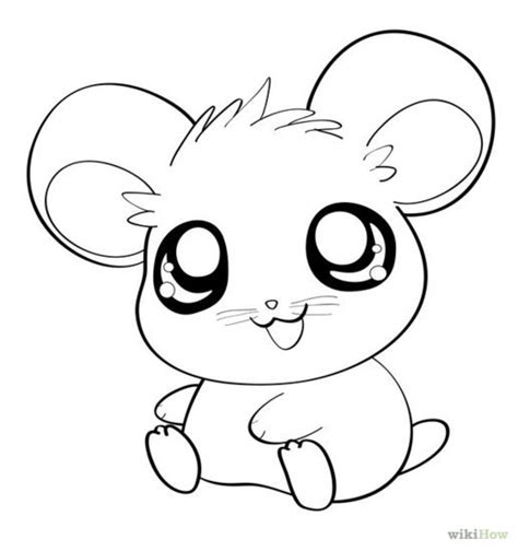 Draw An Anime Hamster Cute Easy Drawings Easy Animal