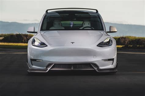 Tesla Model Y Premium Prepreg Carbon Fiber Front Lip