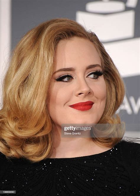 Singer Adele Arrives At The 54th Annual Grammy Awards At Staples