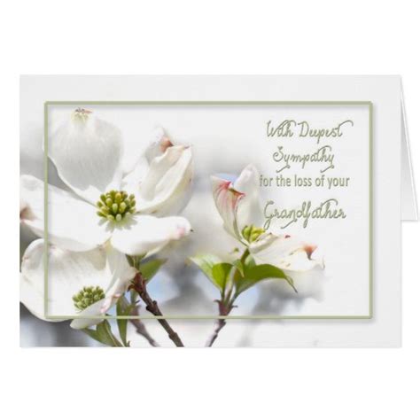 Deepest Sympathy Loss Of Grandfather Greeting Card Zazzle