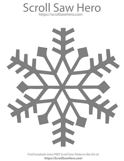 Snowflake Ornament Scroll Saw Pattern 5 Scrollsaw Hero