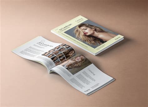 Download Free Premium A4 Landscape Magazine Mockup PSD - Good Mockups