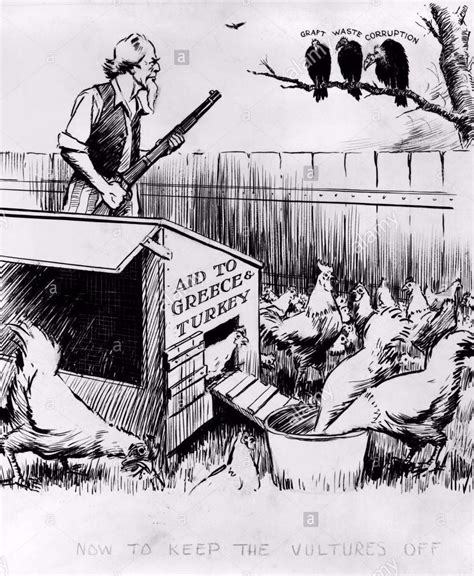 A Political Cartoon In Favor Of The Truman Doctrine That Depicted Uncle