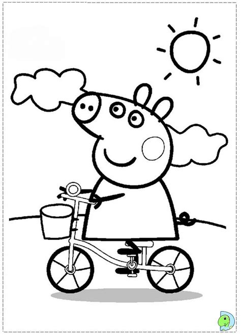 Peppa Pig Coloring page- DinoKids.org