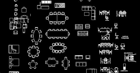 The cad blocks of the industrial kitchen in real scale for download for $ 9. Balberto: Dining table cad block download