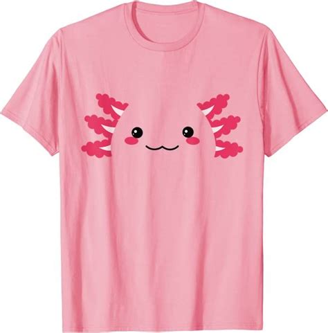 Mexican Salamander Lover Cute Axolotl Face Halloween Costume T Shirt In