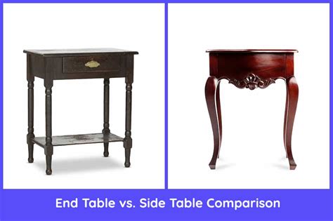End Table Vs Side Table Comparisons Homenish