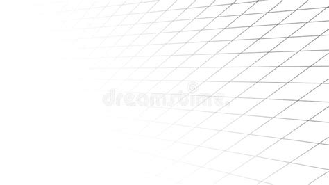 Vector Gradient Perspective Grid Detailed Lines On White Background