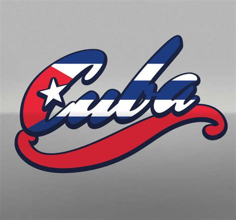 Cuba Lettering Flag Decal Tenstickers