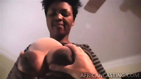 Huge Titted African Native Is A Cock Sucking Professional Who Swallows Gallons Of Cum