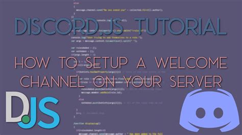Join here 📃 about the project. Discord Bot Tutorial - How to set up a welcome channel for ...