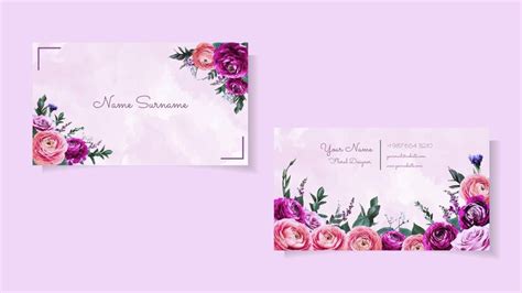 Premium Vector Luxury Elegant Business Card Design Template Of Floral