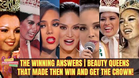 The Winning Answers Beauty Queens That Made Then Win And Get The Crown Youtube