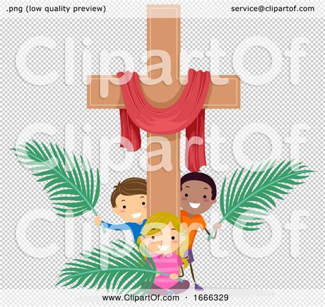 Stickman Kids Cross Holy Week Illustration By Bnp Design Studio 1666329