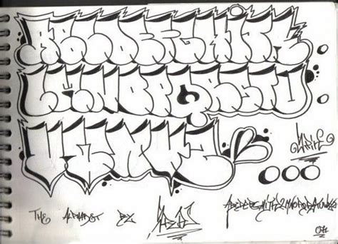 Graffiti Alphabet Styles Bubble Graffiti Style Alphabet Design