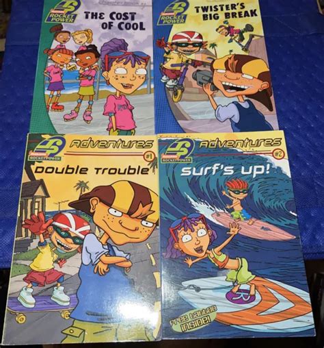 Lot Of 4 The Rocket Power Nick Zone Scholastic Books Adventures 1300