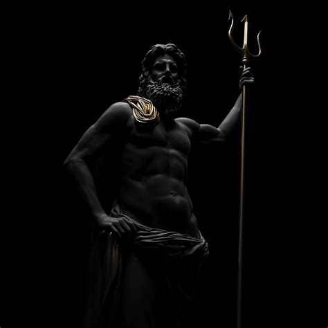 Aesthetology Poseidon Ancient Greek Sculpture Vaporwave Art