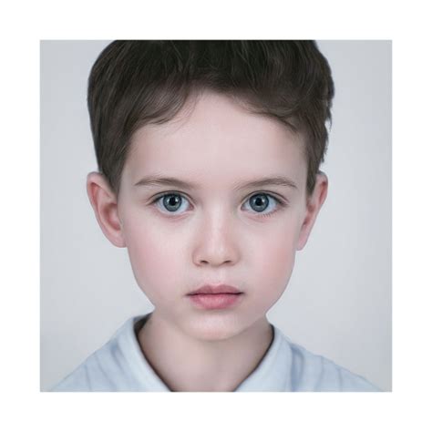 2020 Generated Faces By Artificial Intelligence Kids Boys V1 Tty