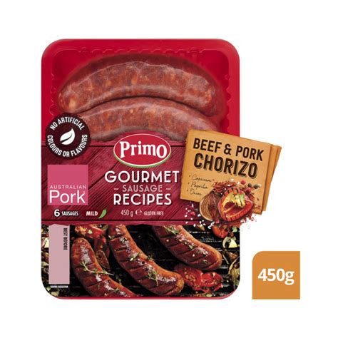 Buy Primo Gourmet Beef Pork Chorizo Sausage G Coles