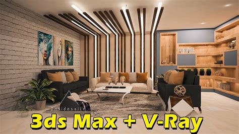 Complete Living Room Modeling And Rendering In 3ds Max With V Ray