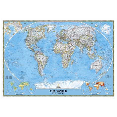 National Geographic Maps World Classic Wall Map And Reviews Wayfair
