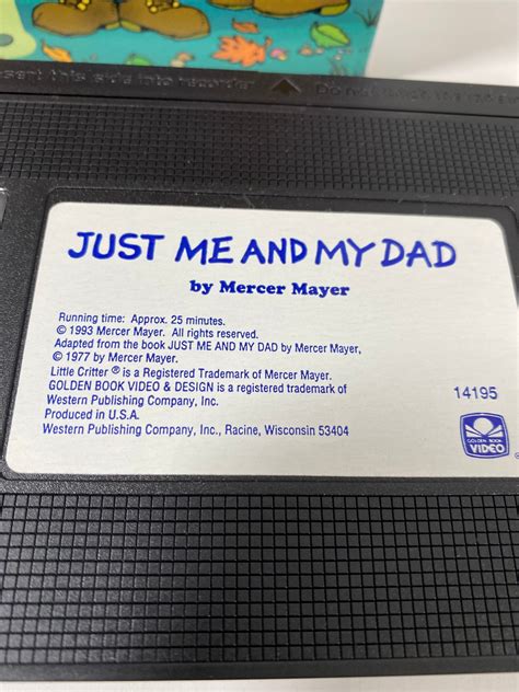 Vintage 1993 Just Me And My Dad By Mercer Mayer Vhs Etsy