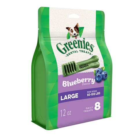 Greenies Blueberry Natural Dental Dog Treats 12oz Pack Mydogslife