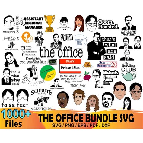 1000 The Office Bundle Dunder Mifflin Svg Dwight Schrute S Inspire
