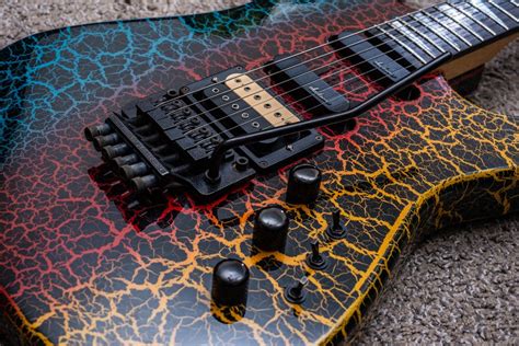 New Guitar Charvel Model 4 Rainbow Crackle — Totally Rad Guitars