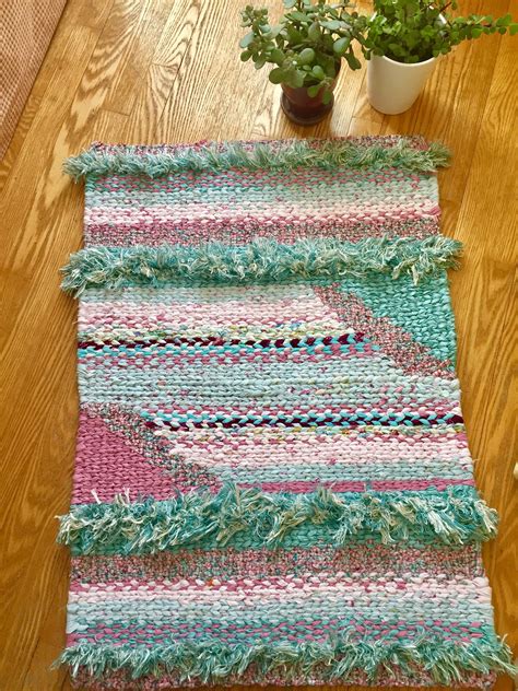 Twined Rag Rug Rag Rug Rugs Woven Placemats