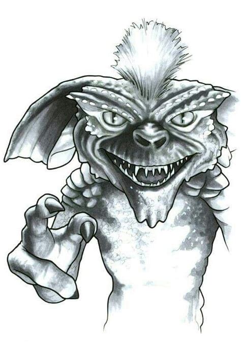Stripe The Gremlins Movie Tattoos Movie Character Drawings