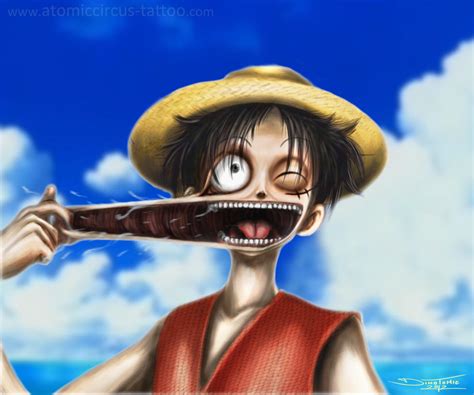 Luffy Digital Drawing Quick Repaint By Atomiccircus On Deviantart