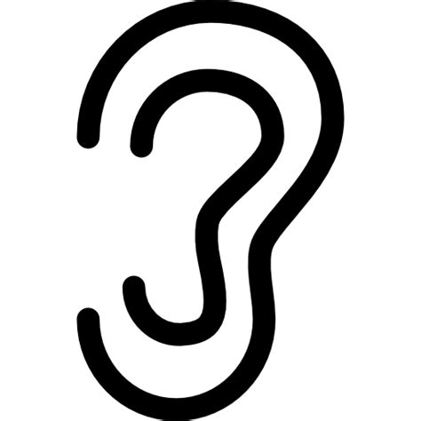 Ear Outline Png Transparent Background Free Download 2639 Freeiconspng