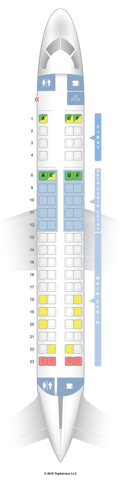 SeatGuru Seat Map American Airlines Embraer ERJ 175 E75 V1