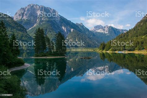 Beautiful View Of Predil Lake Is Located At An Elevation Of 969 M