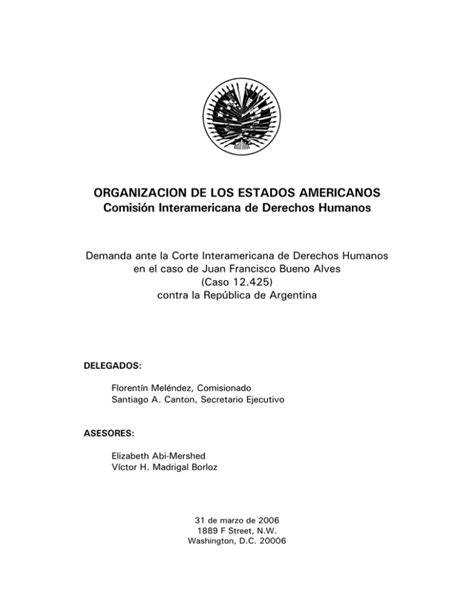 Demanda De La Comisin Interamericana De Derechos Humanos Ante