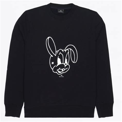 Ps Paul Smith Bunny Sweatshirt Black Mr And Mrs Stitch