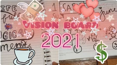 My Vision Board 2021 Dream Board Youtube