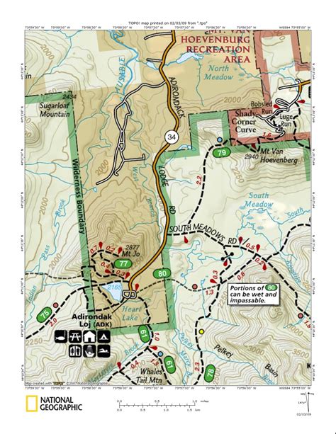 Adirondack High Peaks Trail Map World Map Atlas