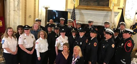 Female Firefighters Recognized At The State House In Celebration Of